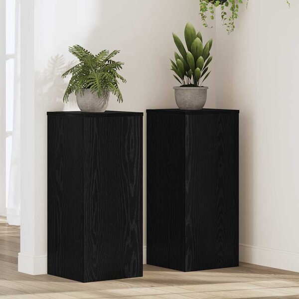 VidaXL Stojan na rostliny 2 ks 30 x 30 x 70 cm Kompozitní dřevo [869232] Barva: Bílá
