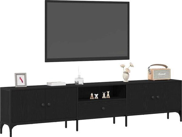 VidaXL TV skříňka se zásuvkou 200x25x44cm kompozitní dřevo [863677] Barva: kouřový dub