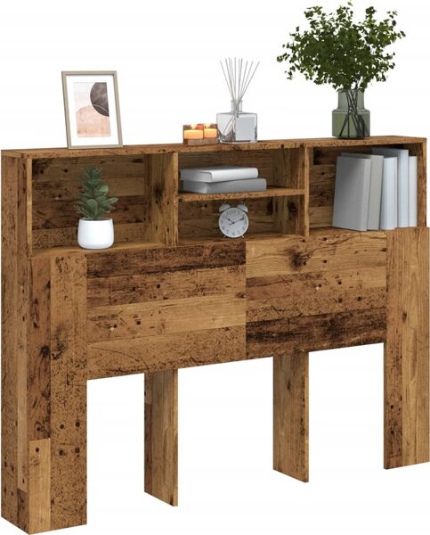 VidaXL Čelo postele s úložným prostorem 140x19x103,5 cm [862752] Barva: Bílá