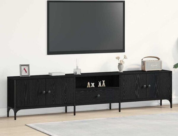 VidaXL TV skříňka se zásuvkou 200x25x44cm kompozitní dřevo [863677] Barva: kouřový dub