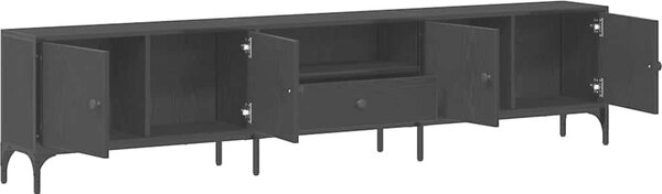 VidaXL TV skříňka se zásuvkou 200x25x44cm kompozitní dřevo [863677] Barva: kouřový dub