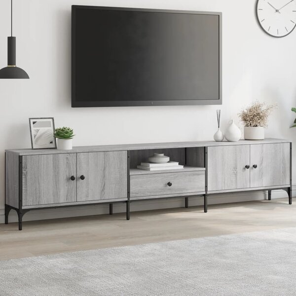 VidaXL TV skříňka se zásuvkou 200x25x44cm kompozitní dřevo [863677] Barva: kouřový dub