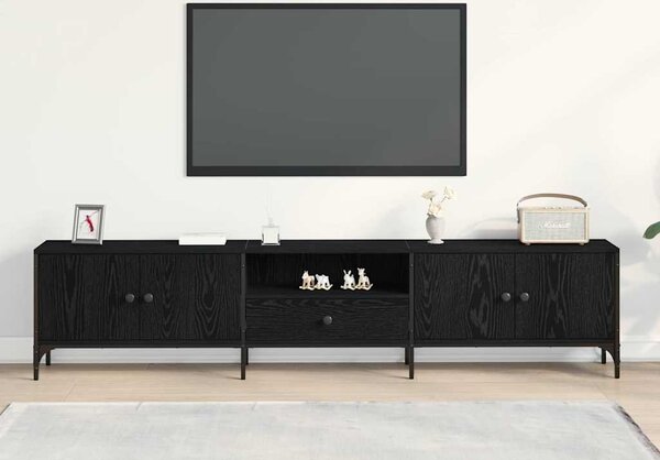 VidaXL TV skříňka se zásuvkou 200x25x44cm kompozitní dřevo [863677] Barva: kouřový dub