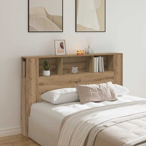 VidaXL Čelo postele s úložným prostorem 160 x 18,5 x 104,5 cm [862759] Barva: šedá sonoma