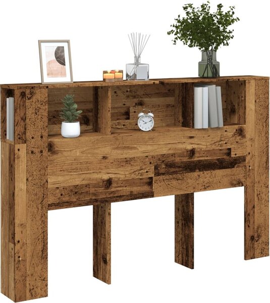 VidaXL Čelo postele s úložným prostorem 160 x 18,5 x 104,5 cm [862759] Barva: šedá sonoma