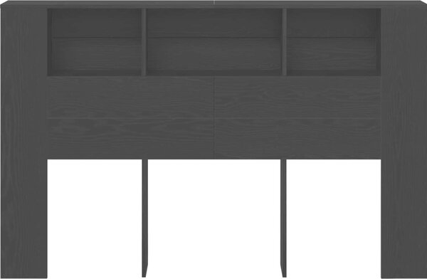 VidaXL Čelo postele s úložným prostorem 160 x 18,5 x 104,5 cm [862759] Barva: šedá sonoma