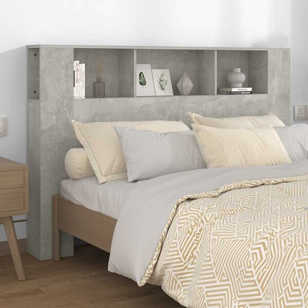 VidaXL Čelo postele s úložným prostorem 160 x 18,5 x 104,5 cm [862759] Barva: šedá sonoma
