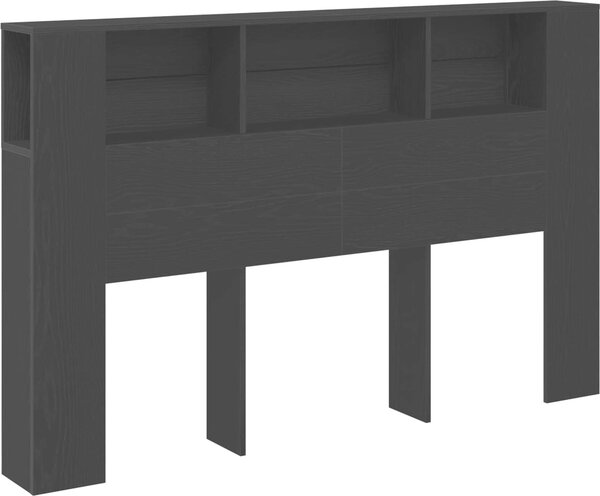 VidaXL Čelo postele s úložným prostorem 160 x 18,5 x 104,5 cm [862759] Barva: šedá sonoma