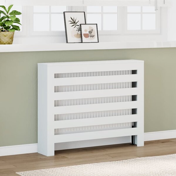 VidaXL Kryt radiátoru 104 x 20 x 82 cm Kompozitní dřevo [869219] Barva: Bílá