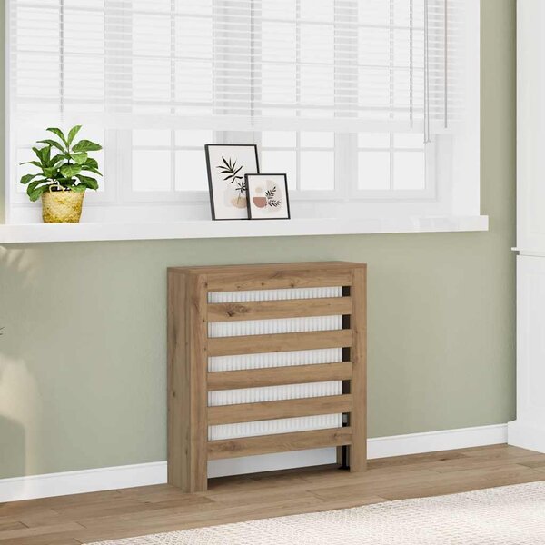 VidaXL Kryt radiátoru 78 x 20 x 82 cm Kompozitní dřevo [869218] Barva: Šedý Sonoma