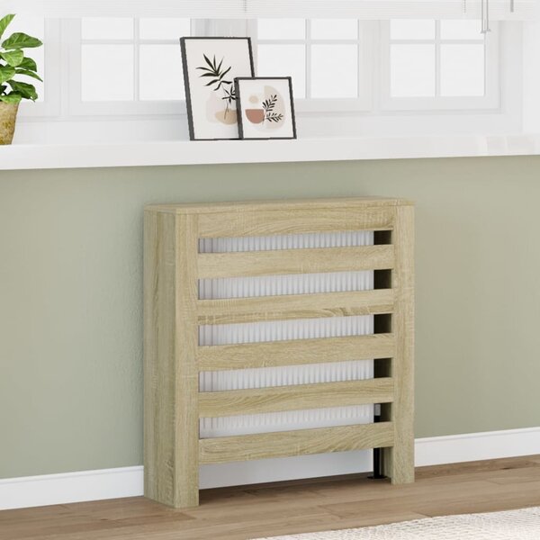 VidaXL Kryt radiátoru 78 x 20 x 82 cm Kompozitní dřevo [869218] Barva: Šedý Sonoma