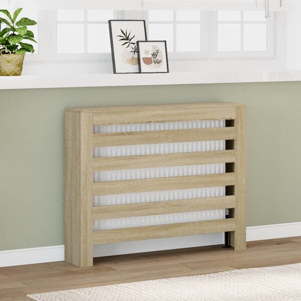 VidaXL Kryt radiátoru 104 x 20 x 82 cm Kompozitní dřevo [869219] Barva: Bílá