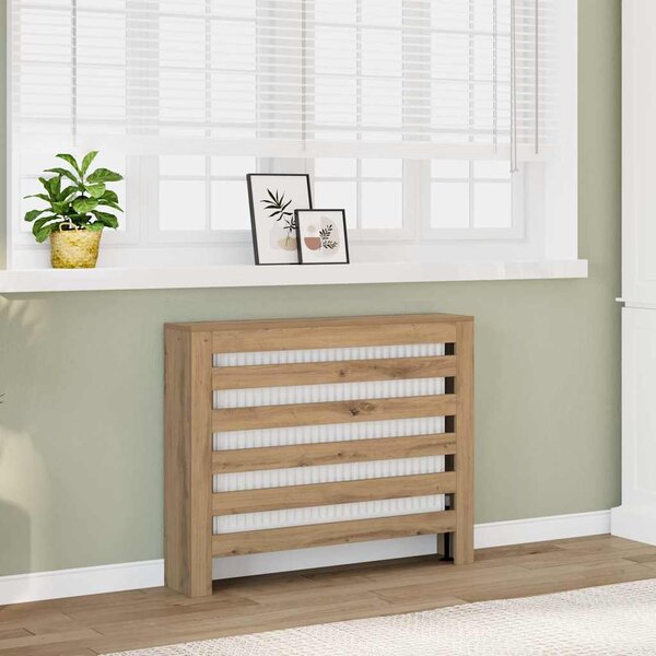VidaXL Kryt radiátoru 104 x 20 x 82 cm Kompozitní dřevo [869219] Barva: Bílá
