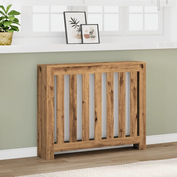 VidaXL Kryt radiátoru 104 x 20 x 82 cm Kompozitní dřevo [869224] Barva: Staré dřevo