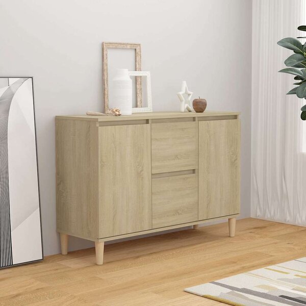 VidaXL Příborník 102 x 35 x 70 cm kompozitní dřevo [862044] Barva: Bílá