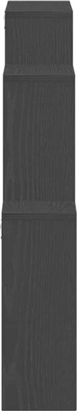VidaXL Nástěnná krychlová police 80 x 15 x 78,5 cm dřevotříska [862654] Barva: Černá
