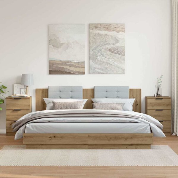 VidaXL Noční stolky 2 ks 40 x 36 x 65 cm [862768] Barva: dub artisan