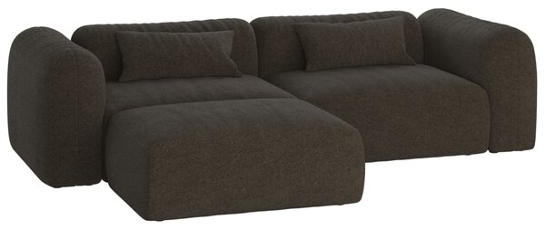 -25 % Dny MOMENTI– noo.ma Bouclé rohová pohovka Yaro 263 cm, levá/pravá