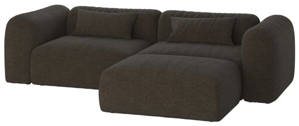-25 % Dny MOMENTI– noo.ma Bouclé rohová pohovka Yaro 263 cm, levá/pravá