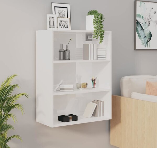 VidaXL Závěsná nástěnná skříňka 69,5 x 32,5 x 90 cm [862794] Barva: Bílá