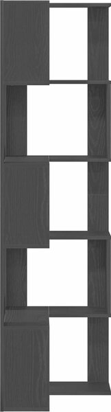 VidaXL Rohová 5patrová knihovna 50 x 50 x 179 cm kompozit [868049] Barva: kouřový dub