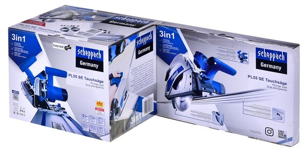 Scheppach PL55 16 cm Černá, Modrá, Stříbrná 9500 ot/min 1200 W