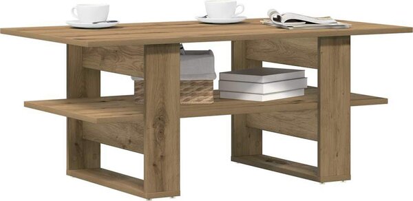 VidaXL Konferenční stolek 102 x 55 x 42 cm kompozitní dřevo [862432] Barva: Staré dřevo