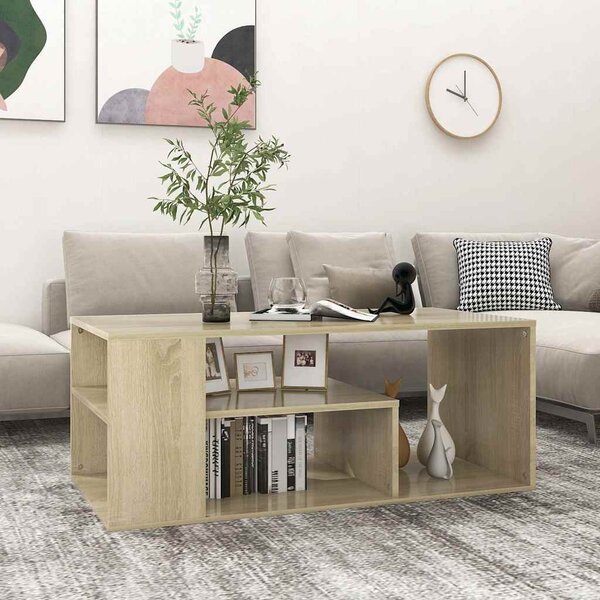 VidaXL Konferenční stolek 100 x 50 x 40 cm kompozitní dřevo [862629] Barva: kouřový dub