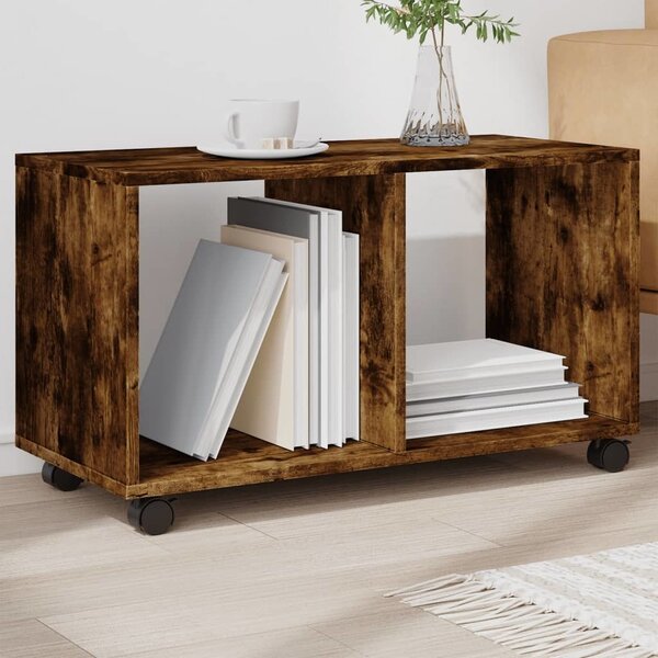 VidaXL Skříňka na kolečkách 72x33x42,5 cm kompozitní dřevo [868061] Barva: Staré dřevo