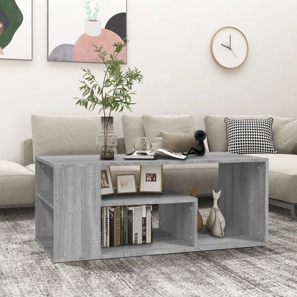 VidaXL Konferenční stolek 100 x 50 x 40 cm kompozitní dřevo [862629] Barva: kouřový dub