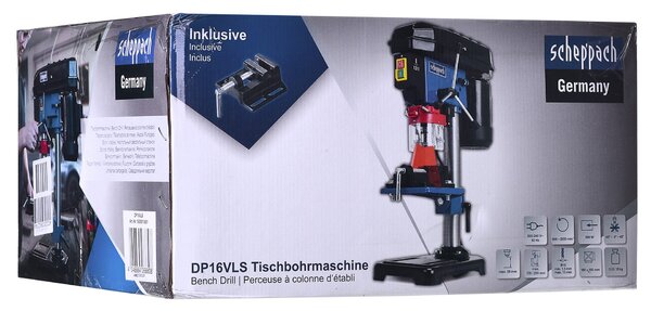 Scheppach DP16VLS stojanová vrtačka 500 W