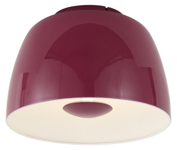 Retro stropní lampa červená s bílým vnitřkem vč. LED 3-stupňově stmívatelná - Vera