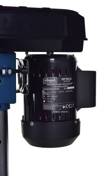 Scheppach DP16VLS stojanová vrtačka 500 W