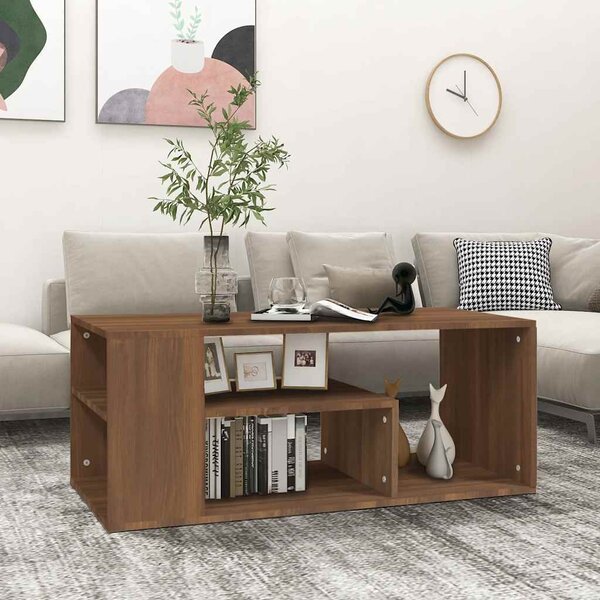 VidaXL Konferenční stolek 100 x 50 x 40 cm kompozitní dřevo [862629] Barva: kouřový dub