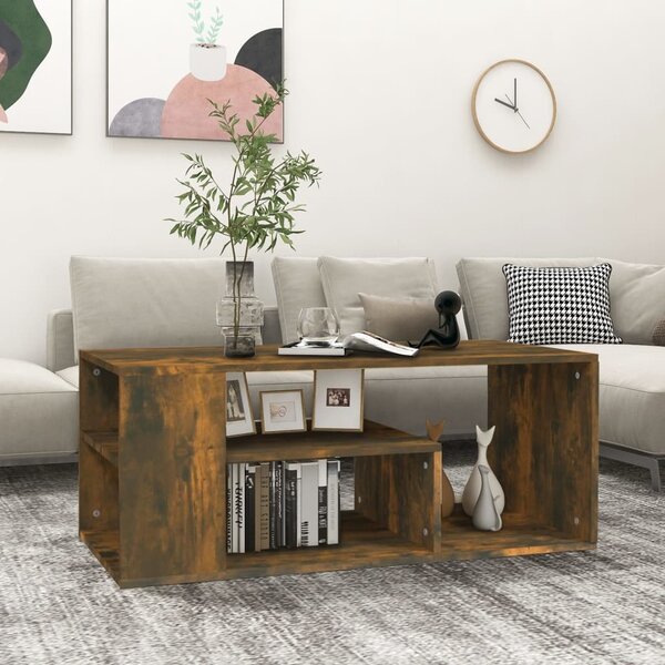 VidaXL Konferenční stolek 100 x 50 x 40 cm kompozitní dřevo [862629] Barva: kouřový dub