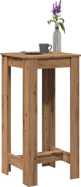 VidaXL Barový stůl 51 x 50 x 103,5 cm kompozitní dřevo [868078] Barva: hnědý dub