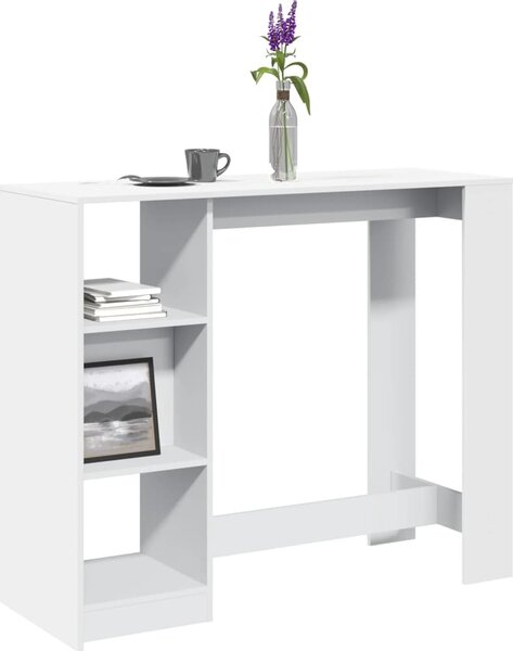 VidaXL Barový stůl s policí 124 x 46 x 103,5 cm kompozit [868077] Barva: dub sonoma