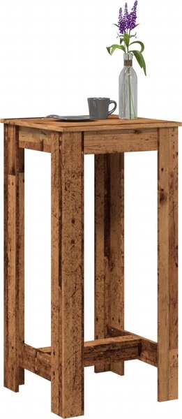 VidaXL Barový stůl 51 x 50 x 103,5 cm kompozitní dřevo [868078] Barva: hnědý dub