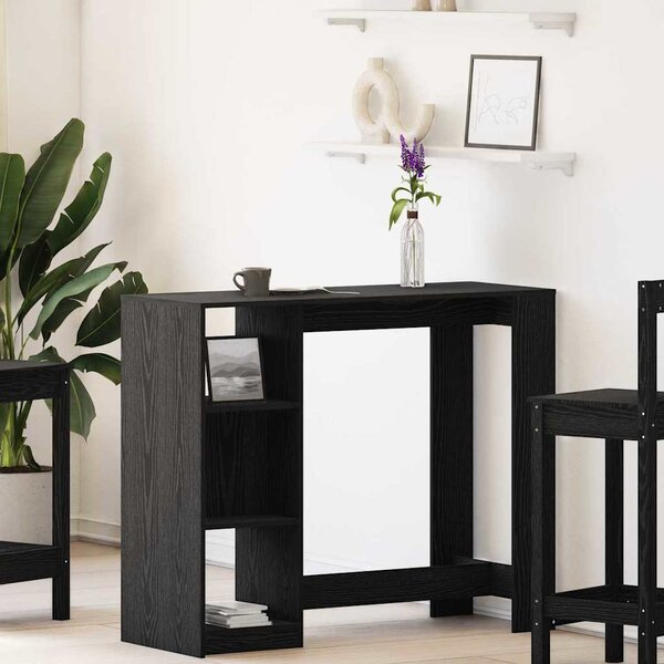 VidaXL Barový stůl s policí 124 x 46 x 103,5 cm kompozit [868077] Barva: dub sonoma