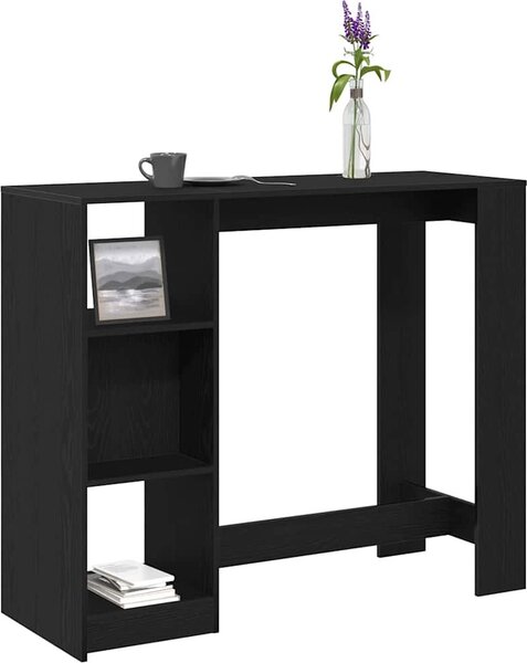 VidaXL Barový stůl s policí 124 x 46 x 103,5 cm kompozit [868077] Barva: dub sonoma