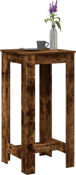 VidaXL Barový stůl 51 x 50 x 103,5 cm kompozitní dřevo [868078] Barva: hnědý dub