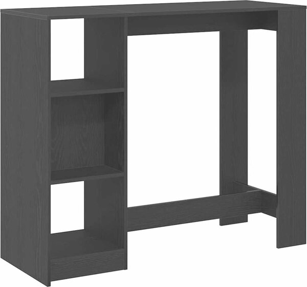 VidaXL Barový stůl s policí 124 x 46 x 103,5 cm kompozit [868077] Barva: dub sonoma