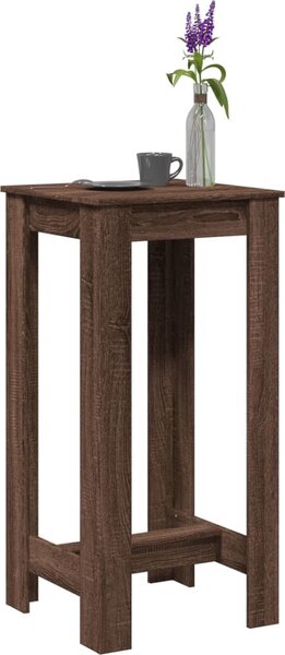 VidaXL Barový stůl 51 x 50 x 103,5 cm kompozitní dřevo [868078] Barva: hnědý dub