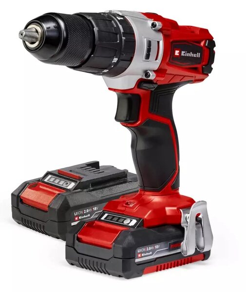 Einhell TE-CD 18/2 18750 ot/min Rychloupínací 1,45 kg Černá, Červená