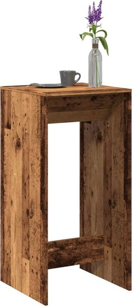 VidaXL Barový stůl 51 x 50 x 103,5 cm kompozitní dřevo [868080] Barva: Bílá