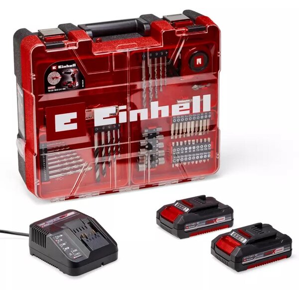 Einhell TE-CD 18/2 18750 ot/min Rychloupínací 1,45 kg Černá, Červená