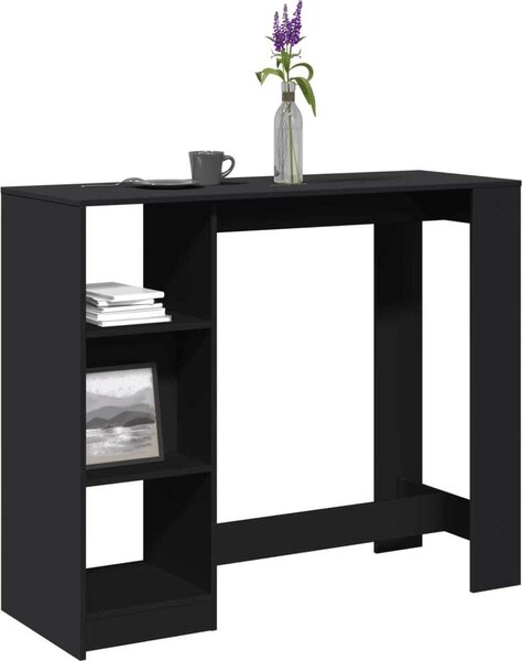 VidaXL Barový stůl s policí 124 x 46 x 103,5 cm kompozit [868077] Barva: dub sonoma