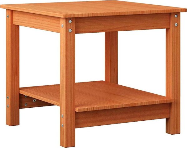 VidaXL Konferenční stolek 50 x 50 x 45 cm masivní borové dřevo [858232] Barva: Bílá