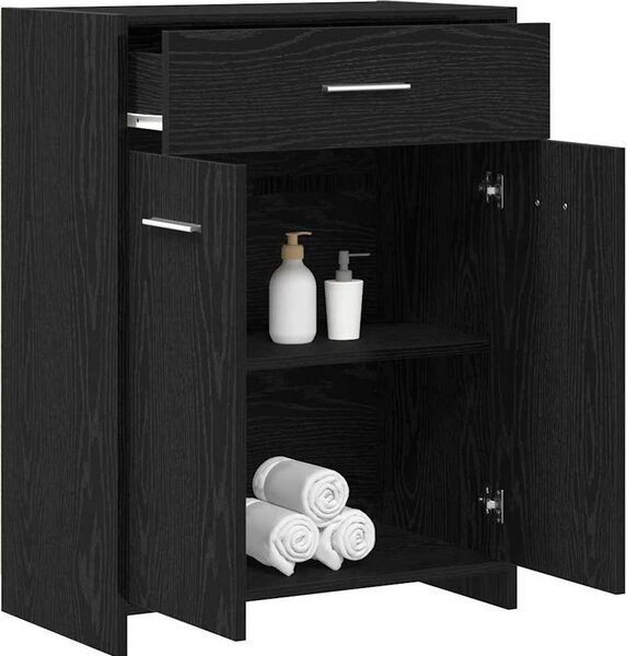 VidaXL Koupelnová skříňka 60 x 33 x 80 cm kompozitní dřevo [862551] Barva: Bílá