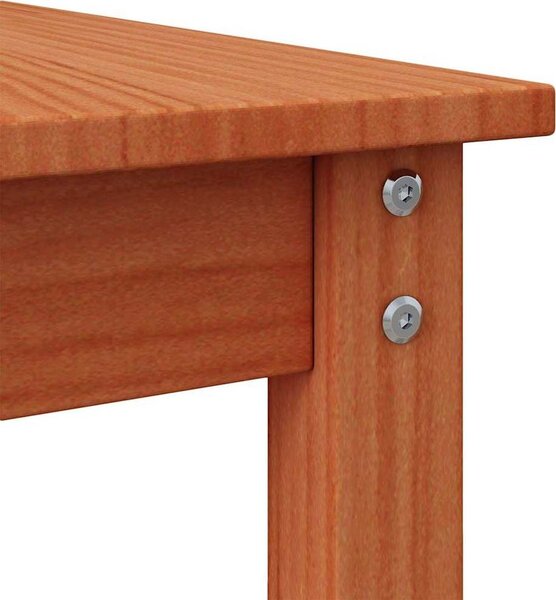 VidaXL Konferenční stolek 50 x 50 x 45 cm masivní borové dřevo [858232] Barva: Bílá